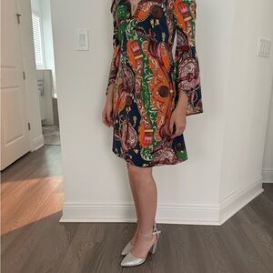 Boston Proper Vibrant Multicolor Sleeveless Blouse